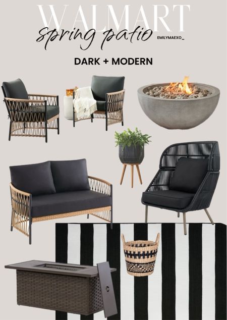 Walmart patio, BHG, better homes and gardens patio furniture, black patio furniture, modern patio furniture, patio chairs, patio sets, spring patio refresh 

#LTKhome #LTKSpringSale #LTKstyletip