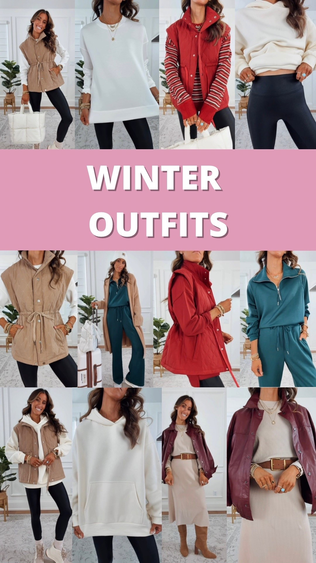 Winter Outfits - wearing my true to size in everything (small) except the oversized hoodie I sized up to a medium 

Amazon finds | Amazon outfits | Amazon travel outfit | Amazon two piece set | leggings outfit | mom outfit | holiday outfits | errands outfits | gifts for her 

#LTKHoliday #LTKTravel #LTKCyberWeek