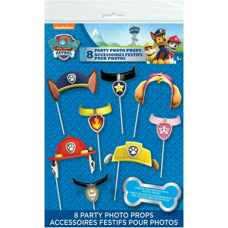 PAW Patrol Photo Booth Props, 8pc | Walmart (US)