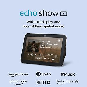 Amazon Echo Show 8 (3rd Gen, 2023 release) | With Spatial Audio, Smart Home Hub, and Alexa | Char... | Amazon (US)