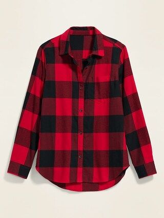 Classic Plaid Flannel Shirt for Women | Old Navy (US)