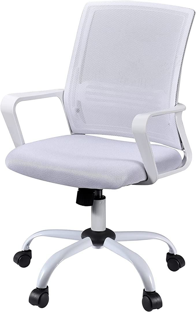 Ergonomic Home Office Desk Chairs, Mesh Chair with Lumbar Back Support Armrest, Height Adjustable... | Amazon (US)