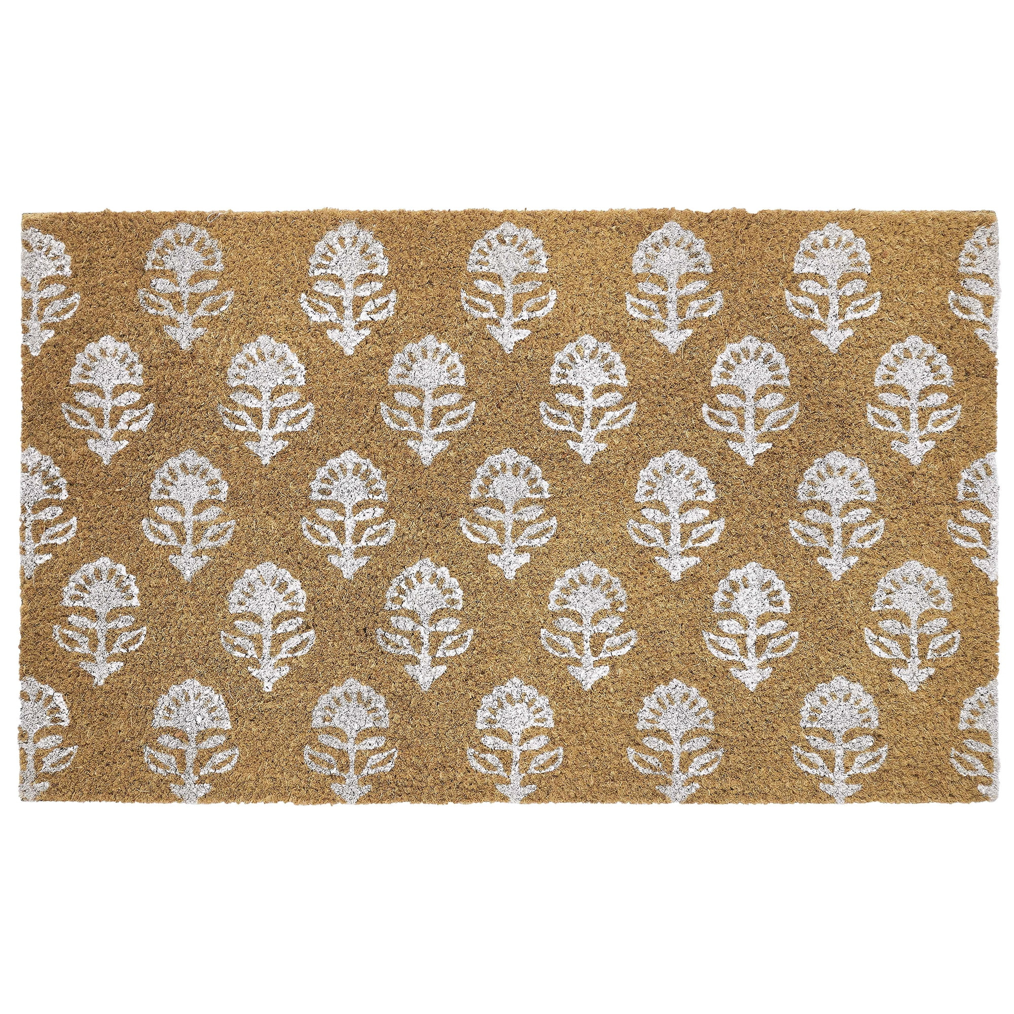My Texas House Multi Block Floral Outdoor Coir Mat, 30" x 48" | Walmart (US)