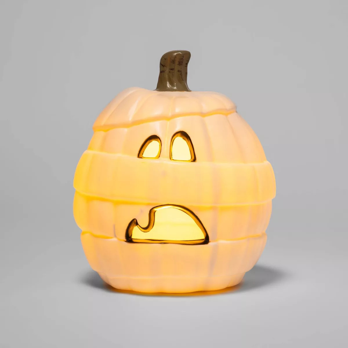 Lit Mummy Pumpkin White Halloween Decorative Prop - Hyde & EEK! Boutique™ | Target