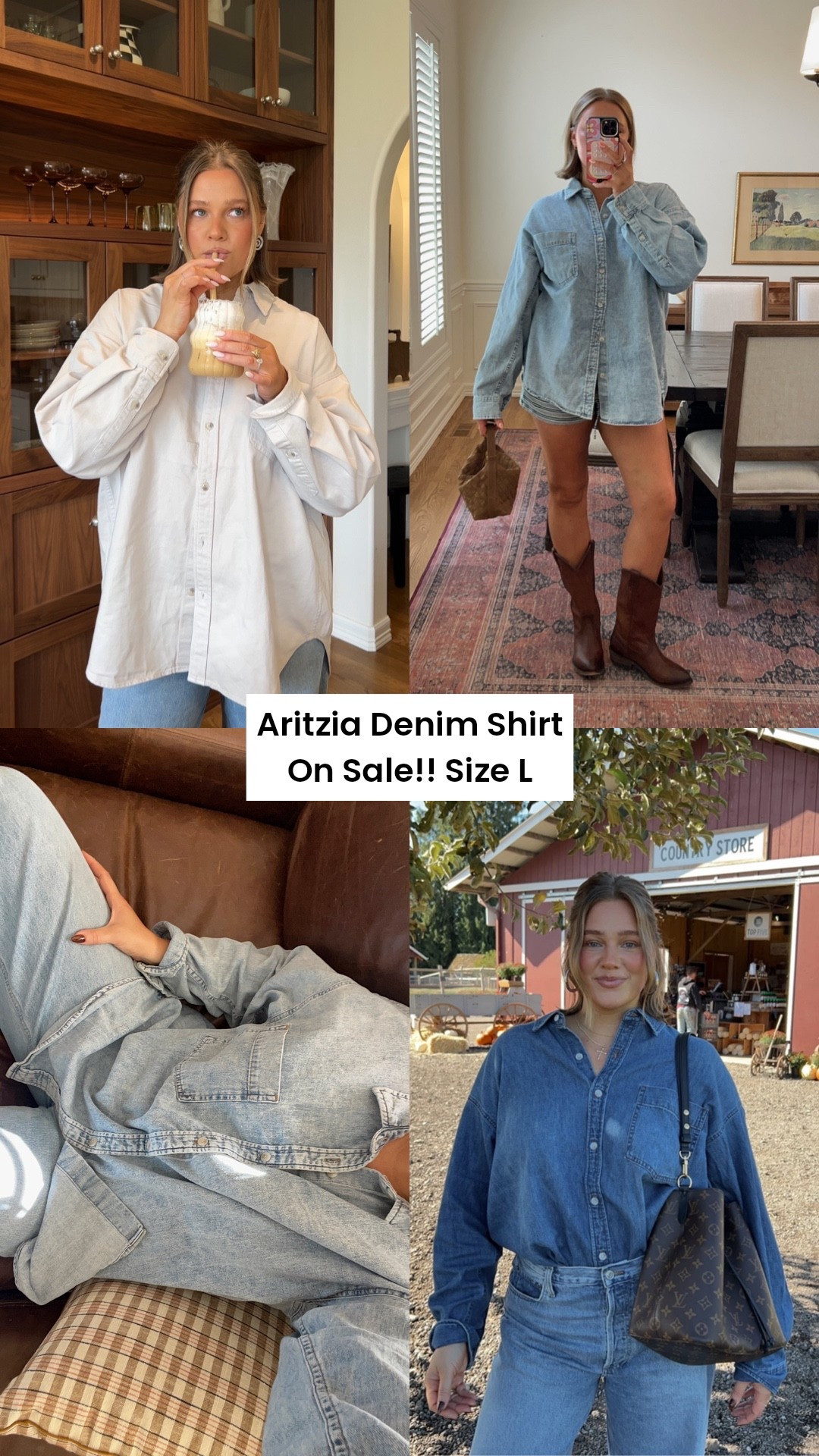 Fave aritzia shirt is on sale!! I size up to a large for this more oversized fit. It’s so cute and goes with so many outfits  

#LTKSaleAlert #LTKFindsUnder100