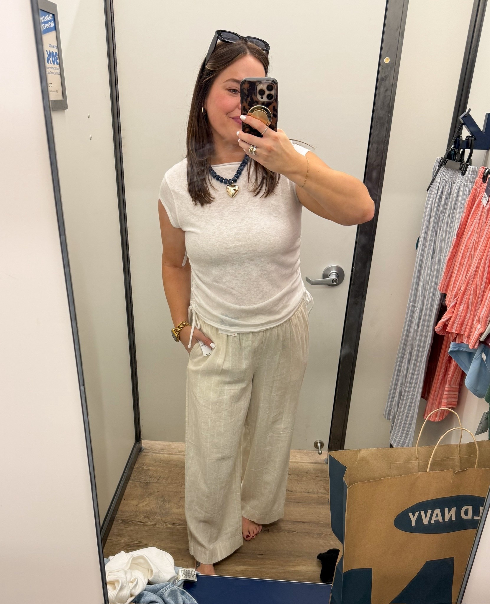 Linen blend wide leg jeans and cinch waist top 🤌🏻

#LTKMidsize #LTKootd #LTKSeasonal