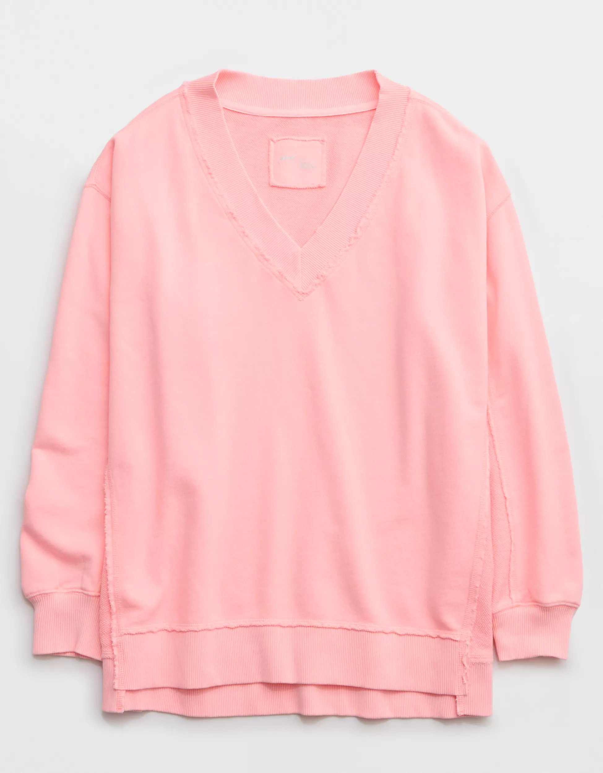 Aerie Vacay Every Day V Neck Sweatshirt | Aerie