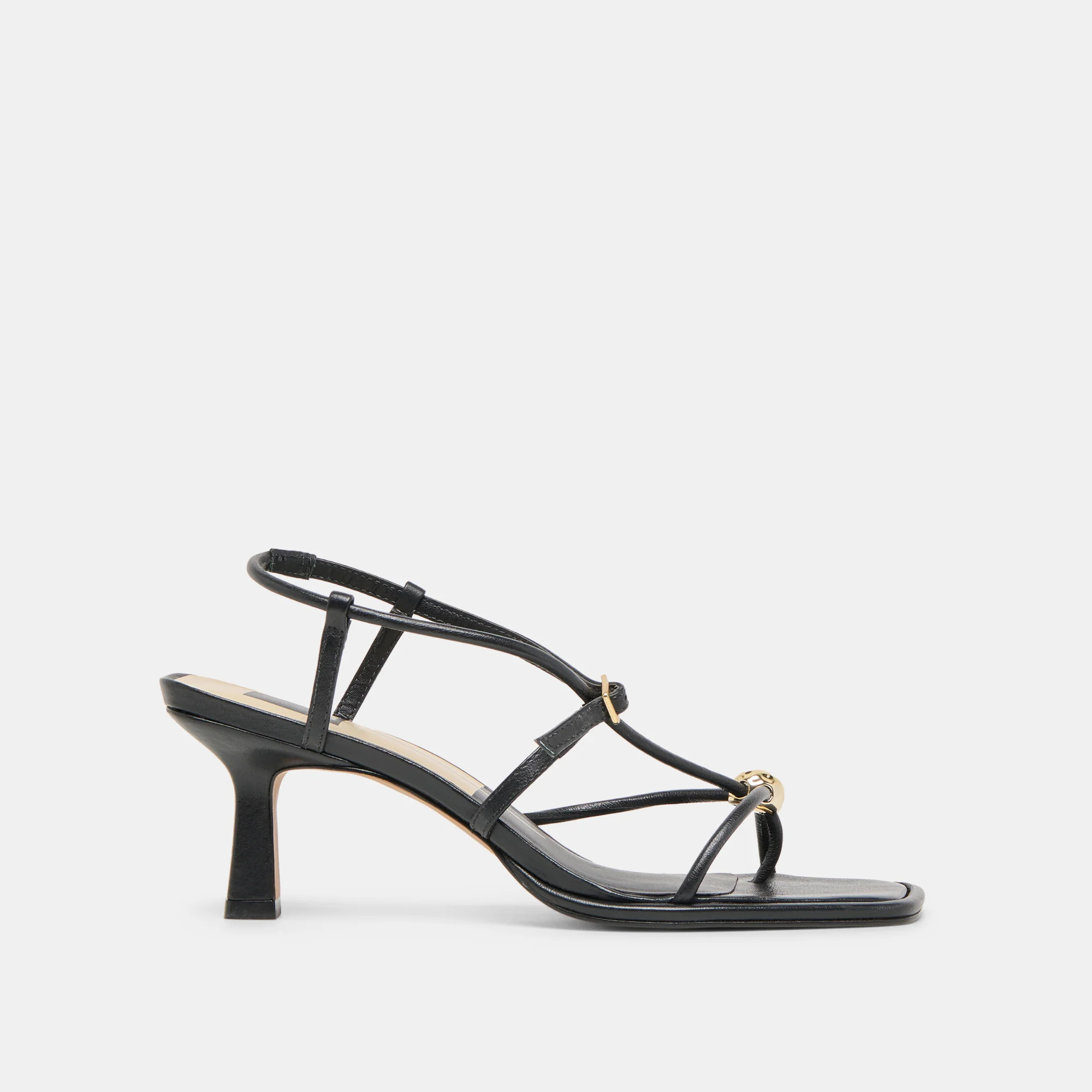 Mylee Black Leather Heels | Dolce Vita | DolceVita.com