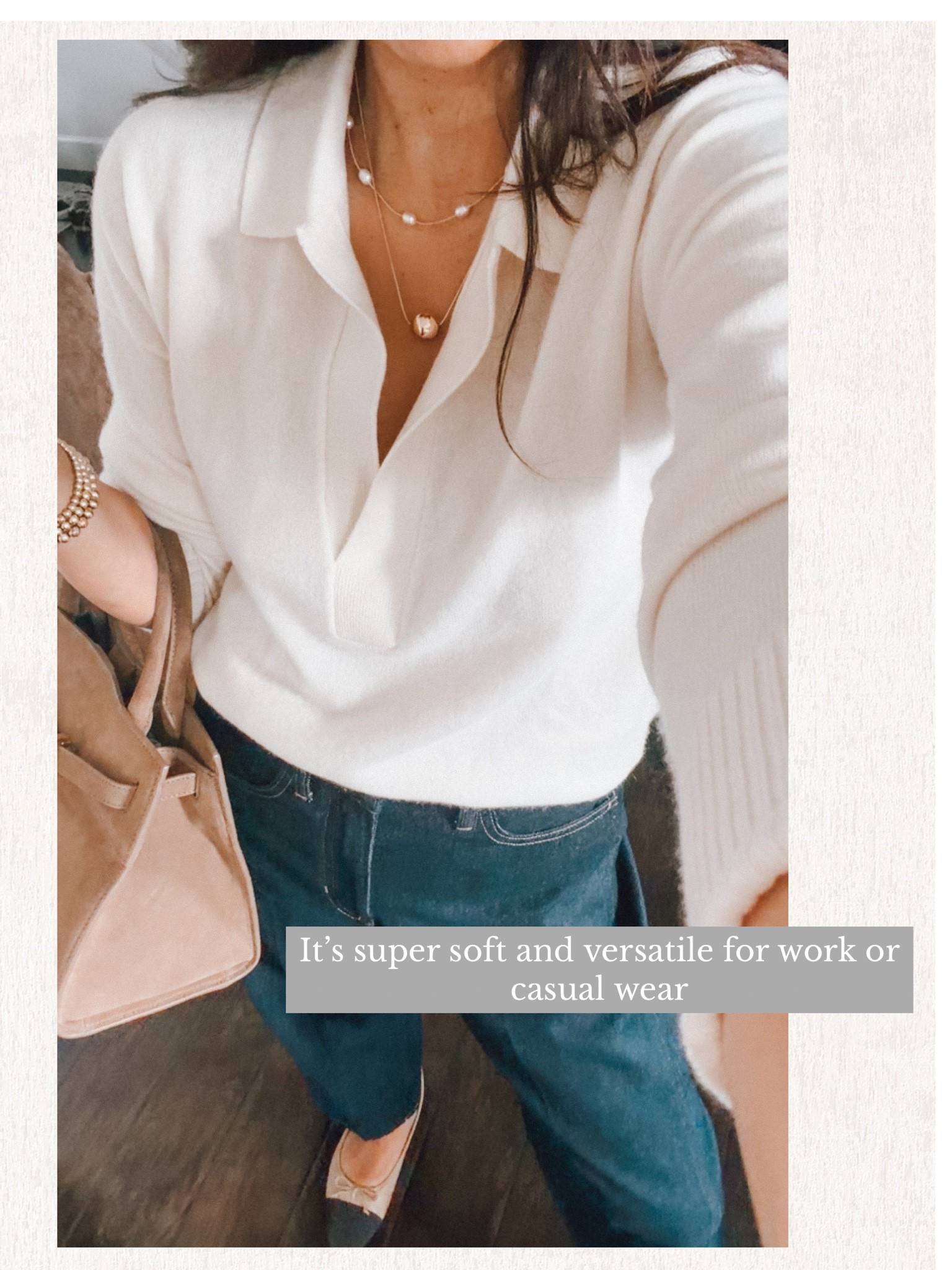 Cashmere Polo will be on weekly rotation- so soft and comfortable ⭐️

#LTKootd #LTKSeasonal
