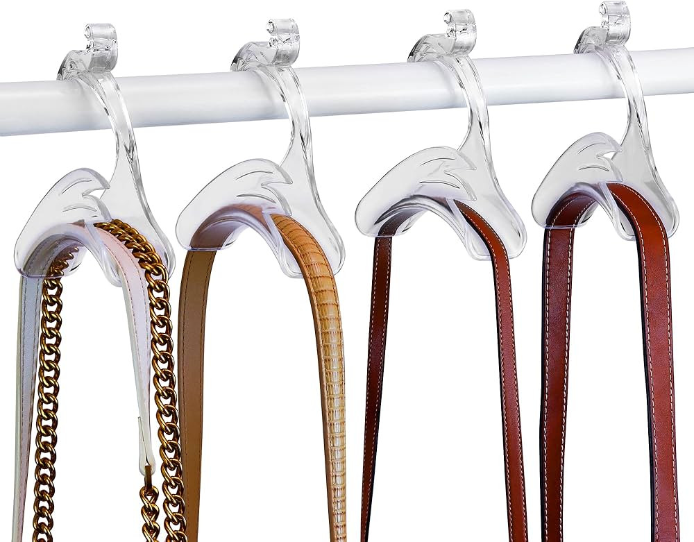 Acrylic Purse Hanger Closet Keep Your Totes and Handbags Organized and in Perfect Shape (Clear 4 ... | Amazon (US)