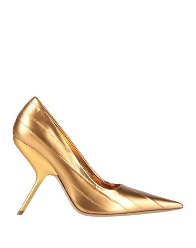 Ferragamo Woman Pumps Gold Size 6.5 Leather | YOOX (US)