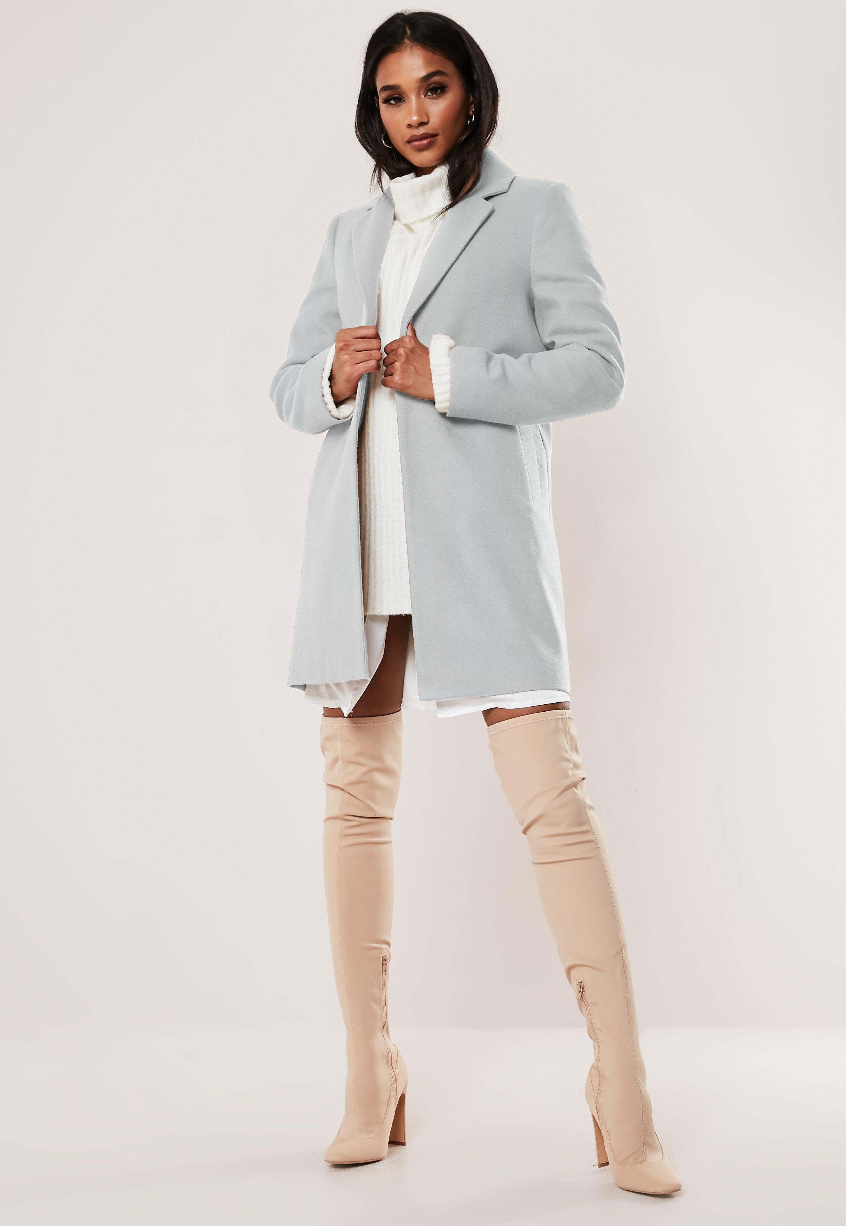 Gray Formal Coat | Missguided (US & CA)