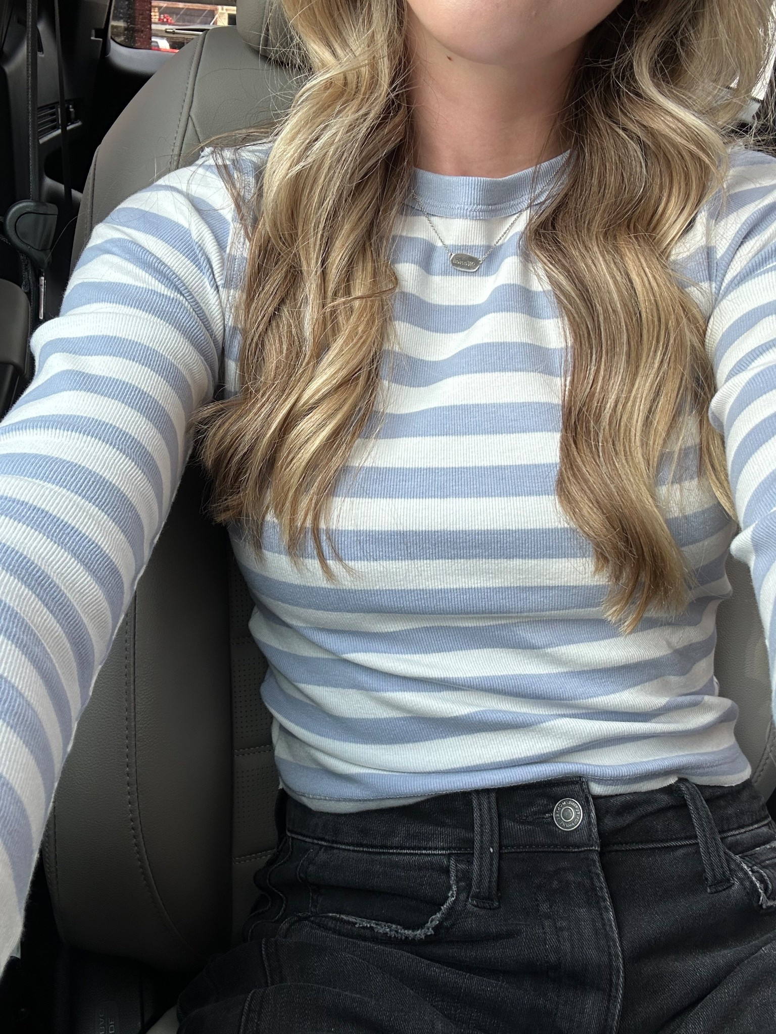 Fall transitional top - obsessed with the stripes! 

#LTKFindsUnder50 #LTKSeasonal #LTKFindsUnder100