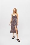 Kiss The Sky Floral Twist-Front  Midi Dress | Urban Outfitters (US and RoW)