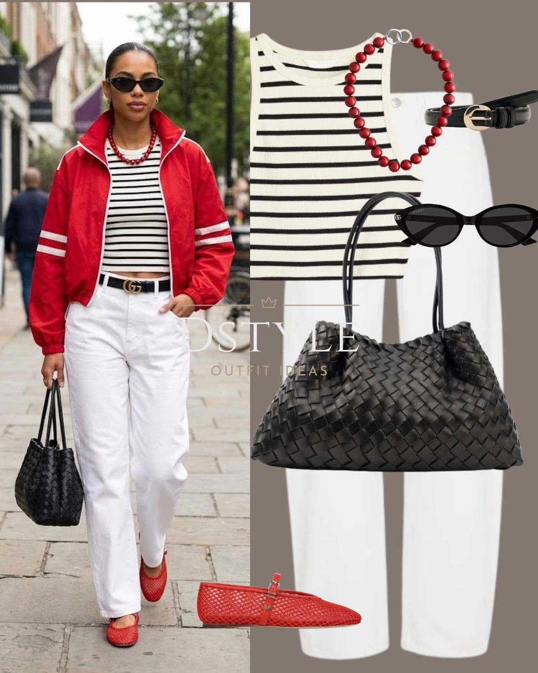 A pop of red for your everyday wardrobe ❤️

tags: pop of red, striped top, white jeans, red mesh flats, sport-chic street style, casual outfit idea 

 #LTKootd