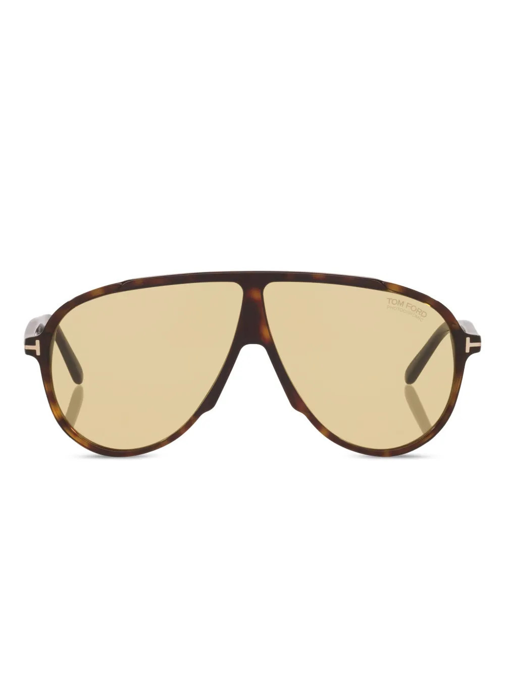 TOM FORD Eyewear Vladimir browline sunglasses - Green | Farfetch Global