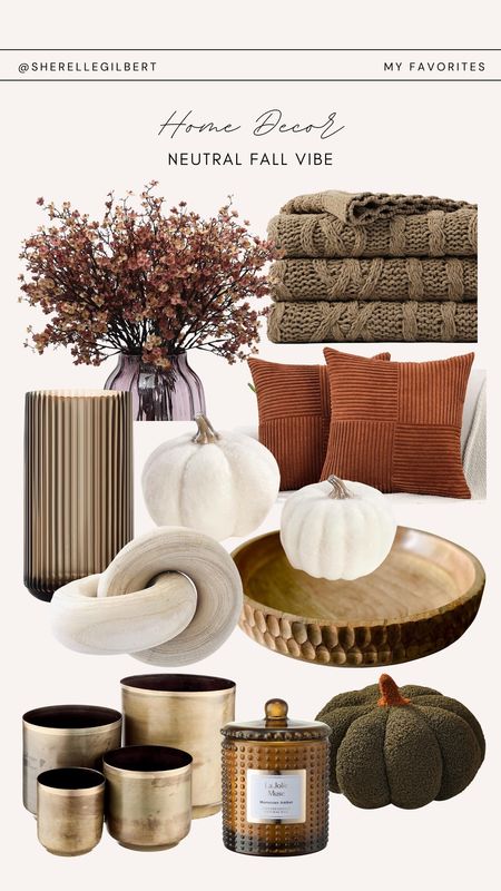 If your vibe is neutral, then these are some perfect pieces to add to your fall decor. These can serve as transitional pieces for Christmas decor as well 🤎

#LTKfindsunder100 #LTKhome #LTKfindsunder50