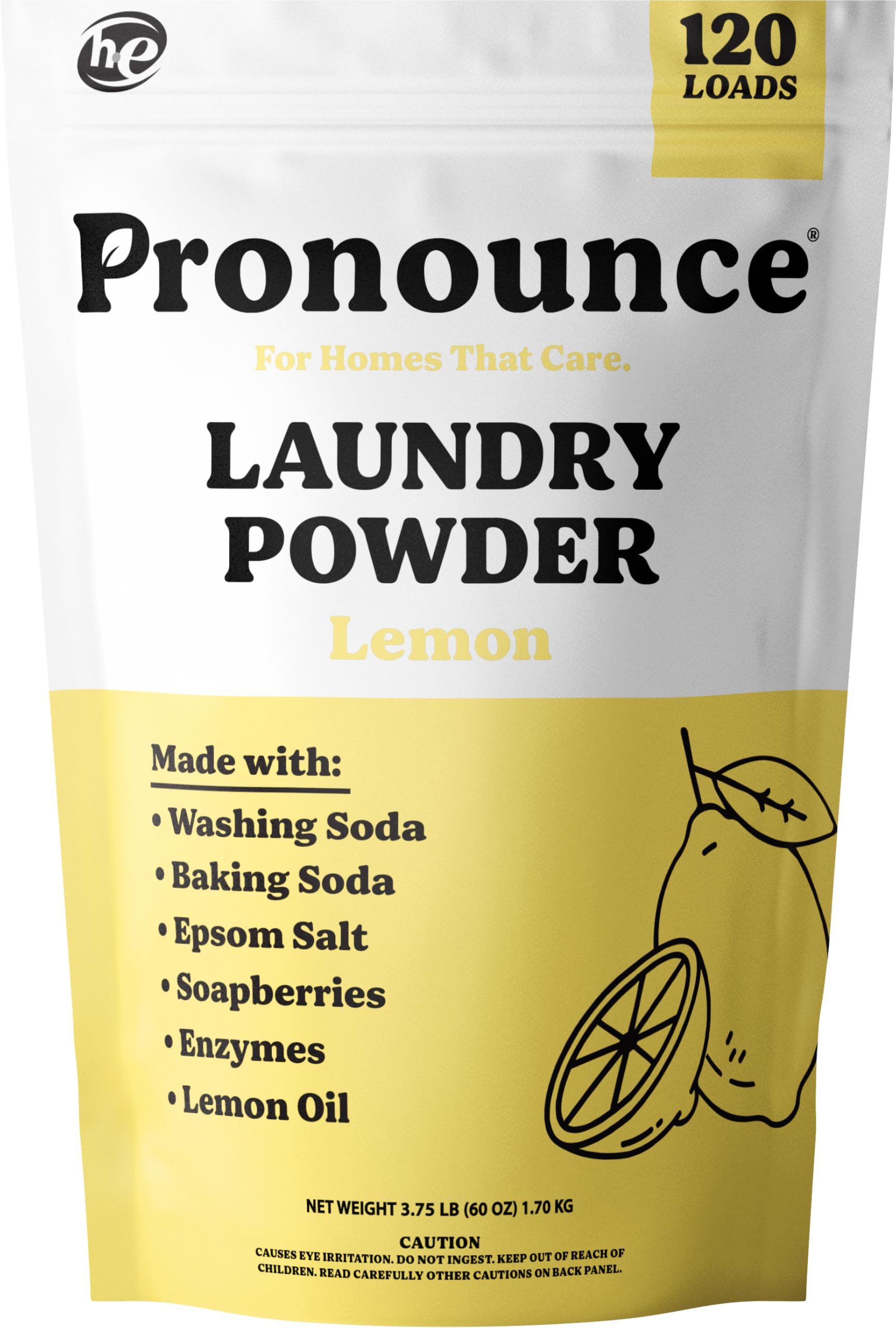 Pronounce Laundry Detergent Powder Alternative | Cleaner Ingredients. Safer for Sensitive Skin. S... | Amazon (US)