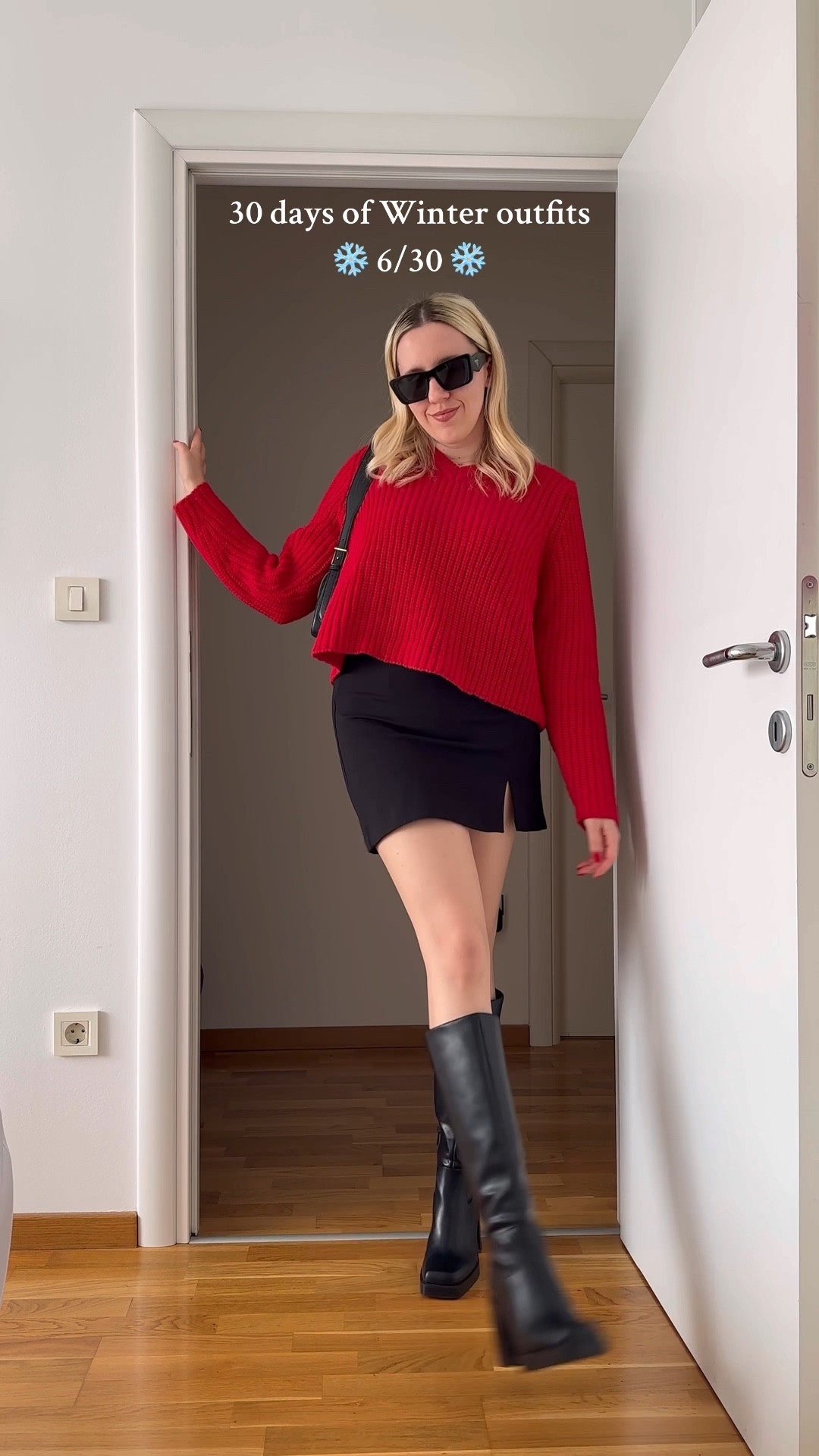 30 DAYS OF WINTER OUTFITS - Day 6 ❄️ A little pop of red 💋
#redoutfit #redsweater #miniskirt #kneehighboots

#LTKeurope #LTKstyletip #LTKSeasonal