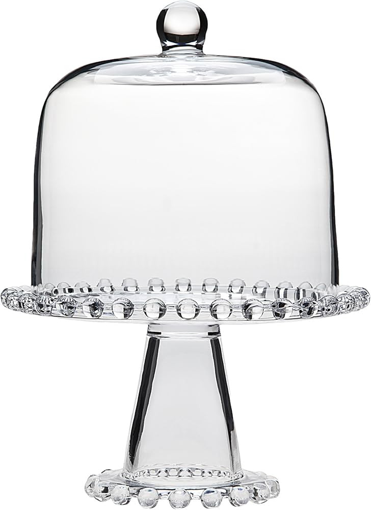 Godinger Cake Stand with Dome, Cake Platter with Dome, Pastry Stand, Dessert Stand, 8.5in | Amazon (US)
