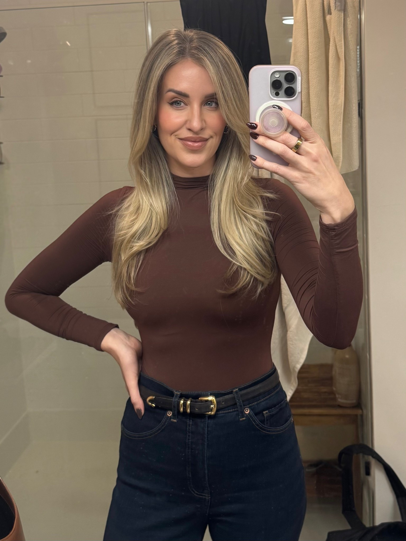 Favorite bodysuit of all time! So buttery soft and flattering. I sized up to a medium 

#LTKootd #LTKSeasonal #LTKHoliday