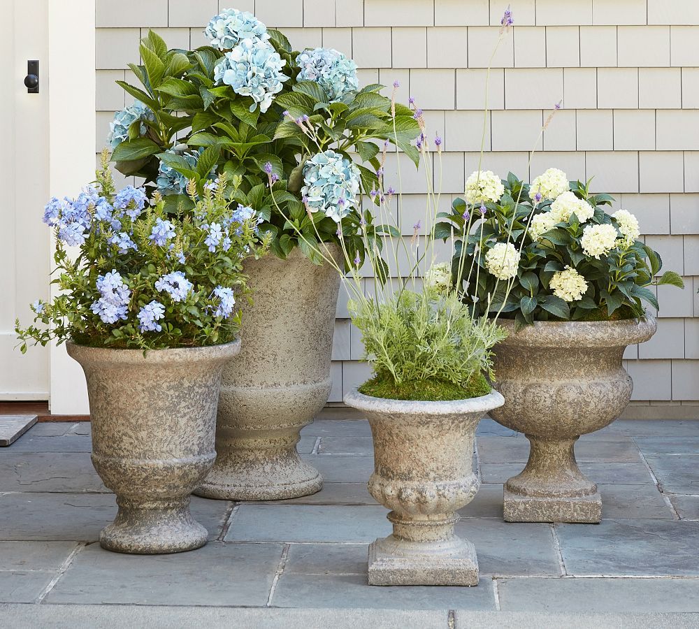 Chateau Traditional Indoor/Outdoor Urn Planters | Pottery Barn (US)