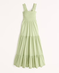 Smocked Bodice Easy Maxi Dress | Abercrombie & Fitch (US)
