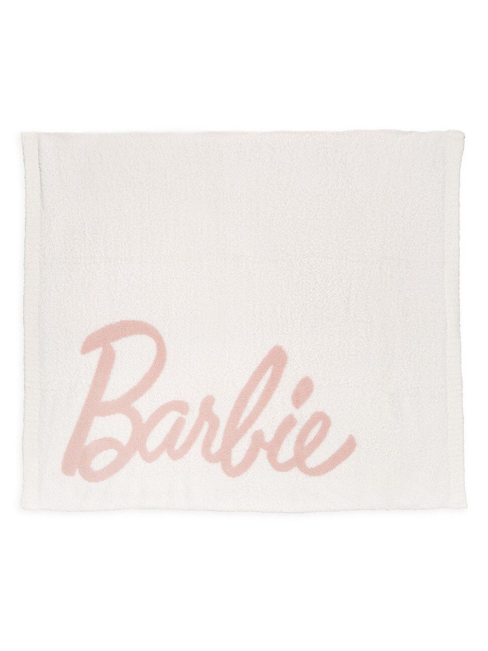 Barefoot Dreams x Barbie Limited Edition Blanket - Sea Salt Dusty Rose | Saks Fifth Avenue