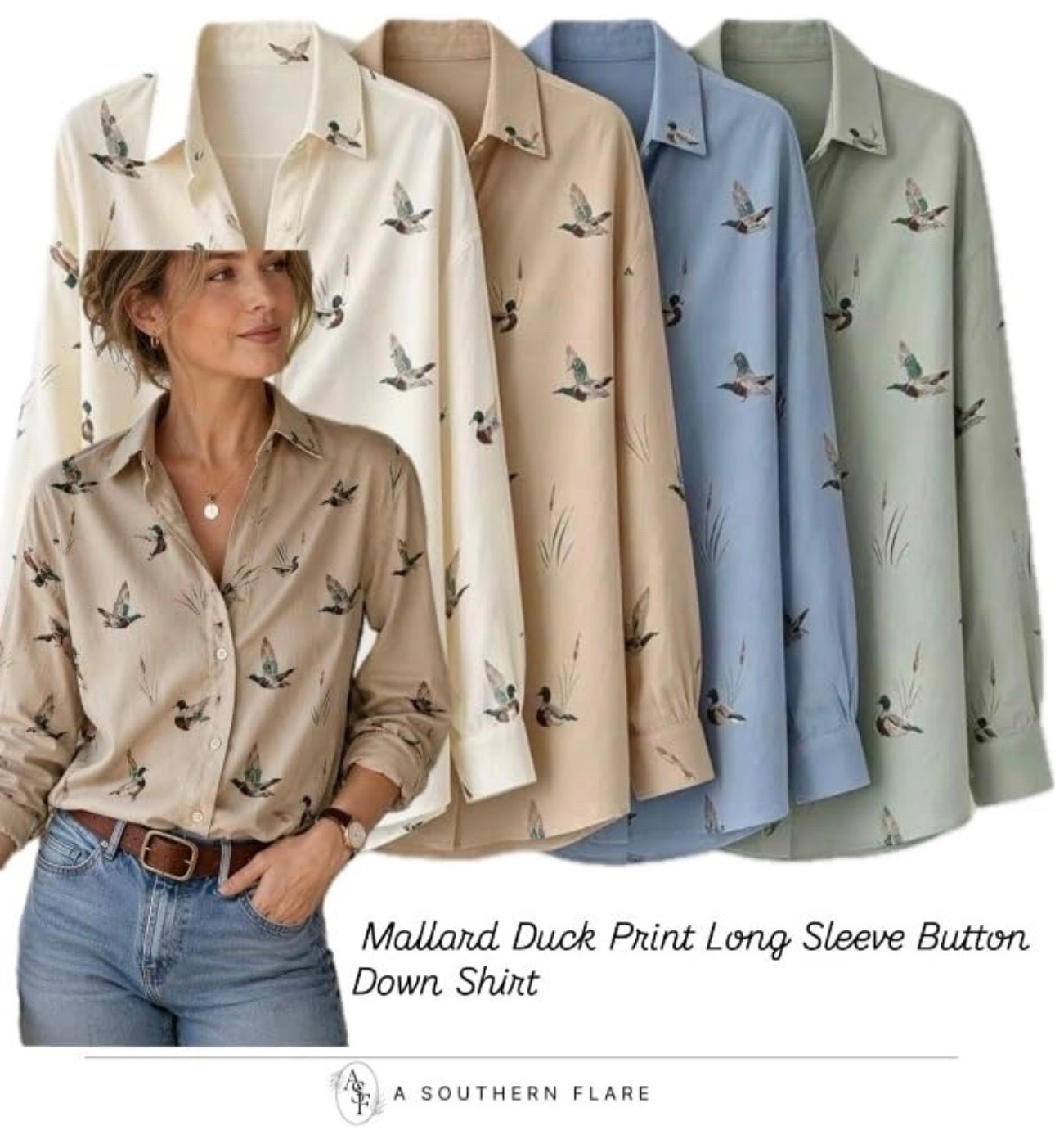 Stay stylish and comfortable with these duck print button-down shirts! Perfect for any casual outing. #CasualWear #DuckPrint