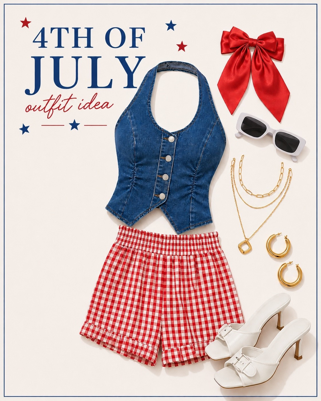 Red, white, blue, and ready for fireworks. 🎆🇺🇸✨#fourthofjuly

#LTKootd #LTKMidsize #LTKSeasonal