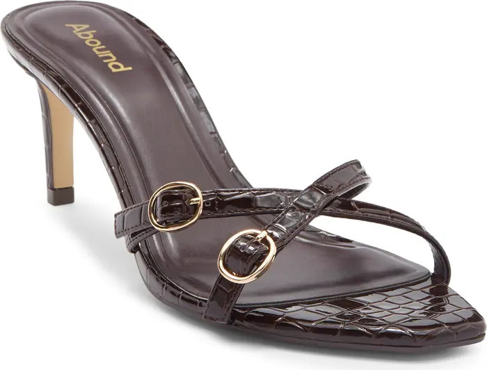 Abound Sylvia Croc Embossed Heeled Sandal (Women) | Nordstromrack | Nordstrom Rack