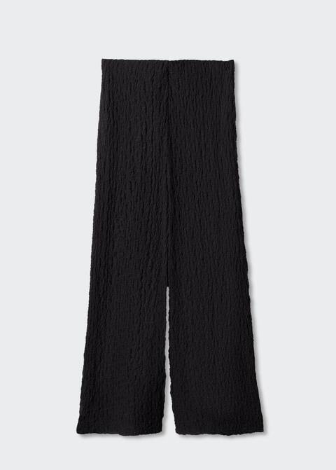 Pantaloni texture wideleg | Mango IT