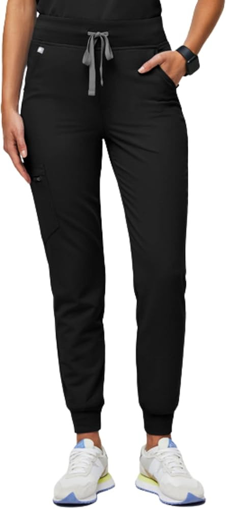 FIGS Zamora High Waisted Jogger Scrub Pants for Women — Slim Fit, 6 Pockets, High Rise Yoga Wai... | Amazon (US)