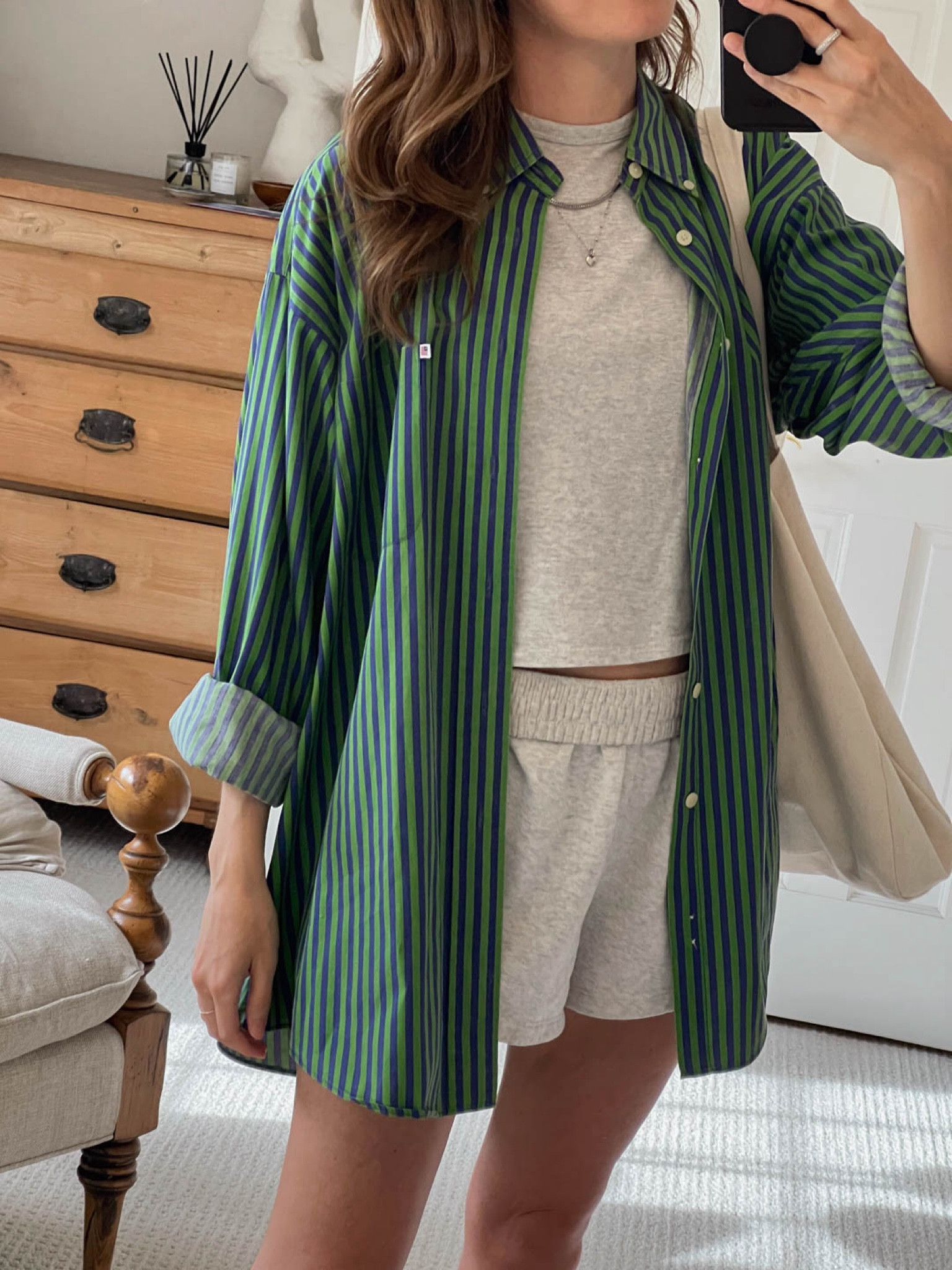 Striped button down with a Ganni look — but it’s actually vintage

#LTKFindsUnder100 #LTKSeasonal #LTKStyleTip
