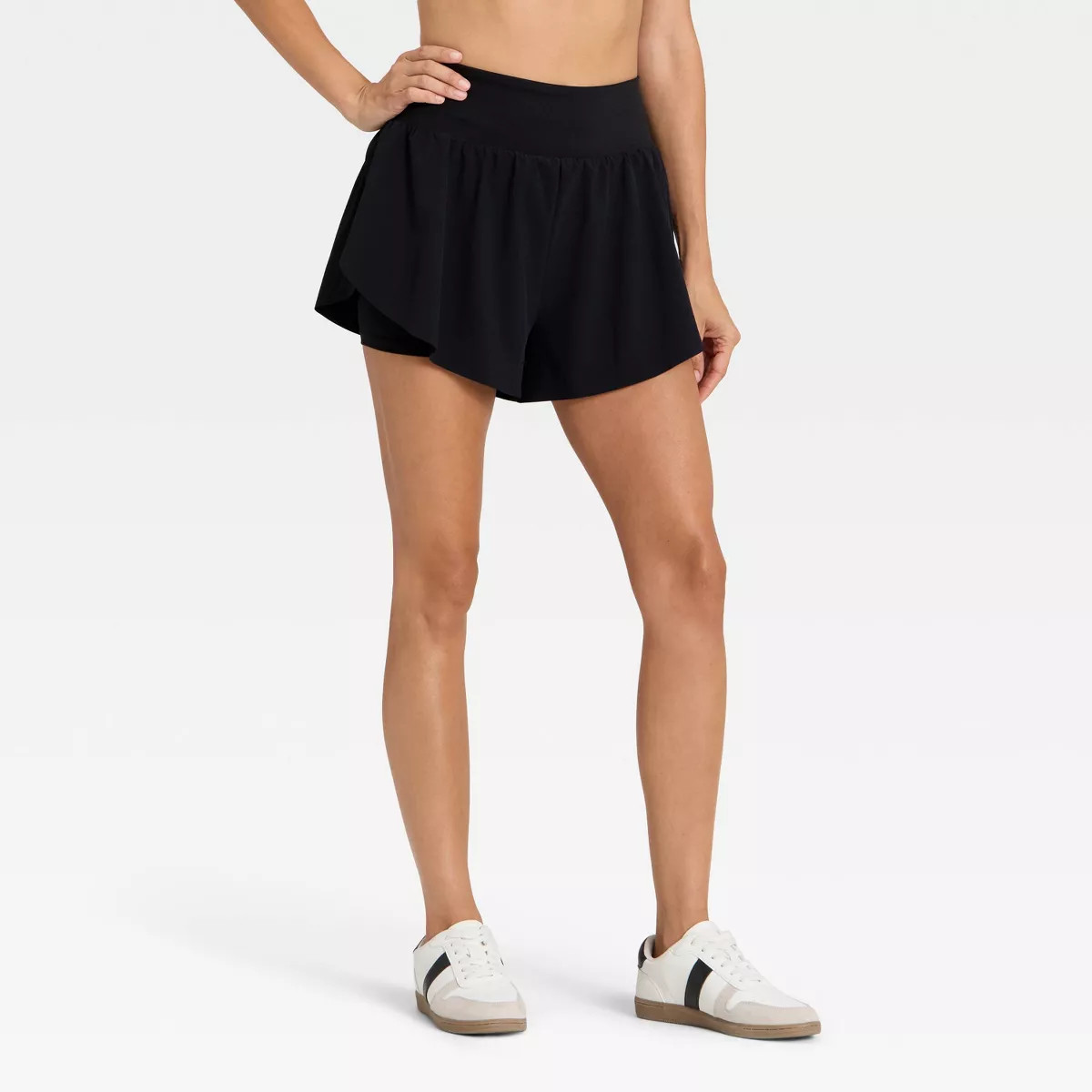 Women's Active Light High-Rise Flutter Run Shorts 3" - All In Motion™ | Target