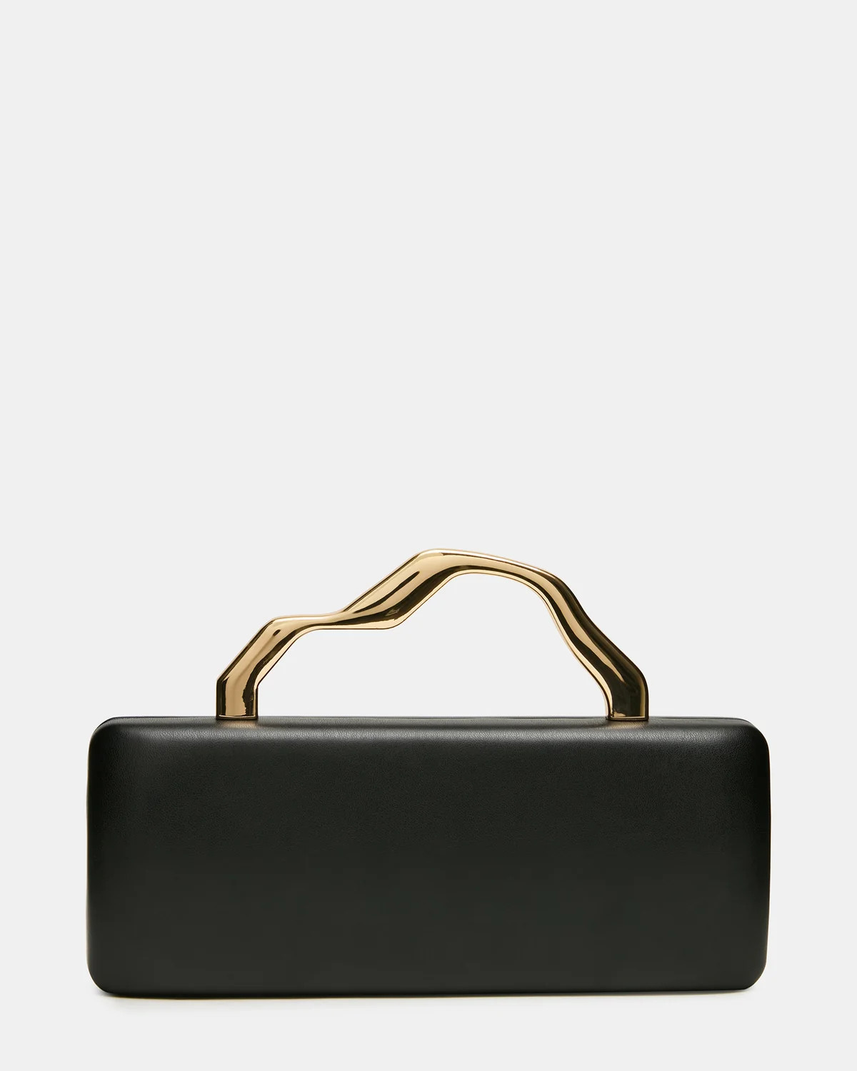 LEENA Bag Black Wavy Metal Clutch Handbag | Steve Madden (US)