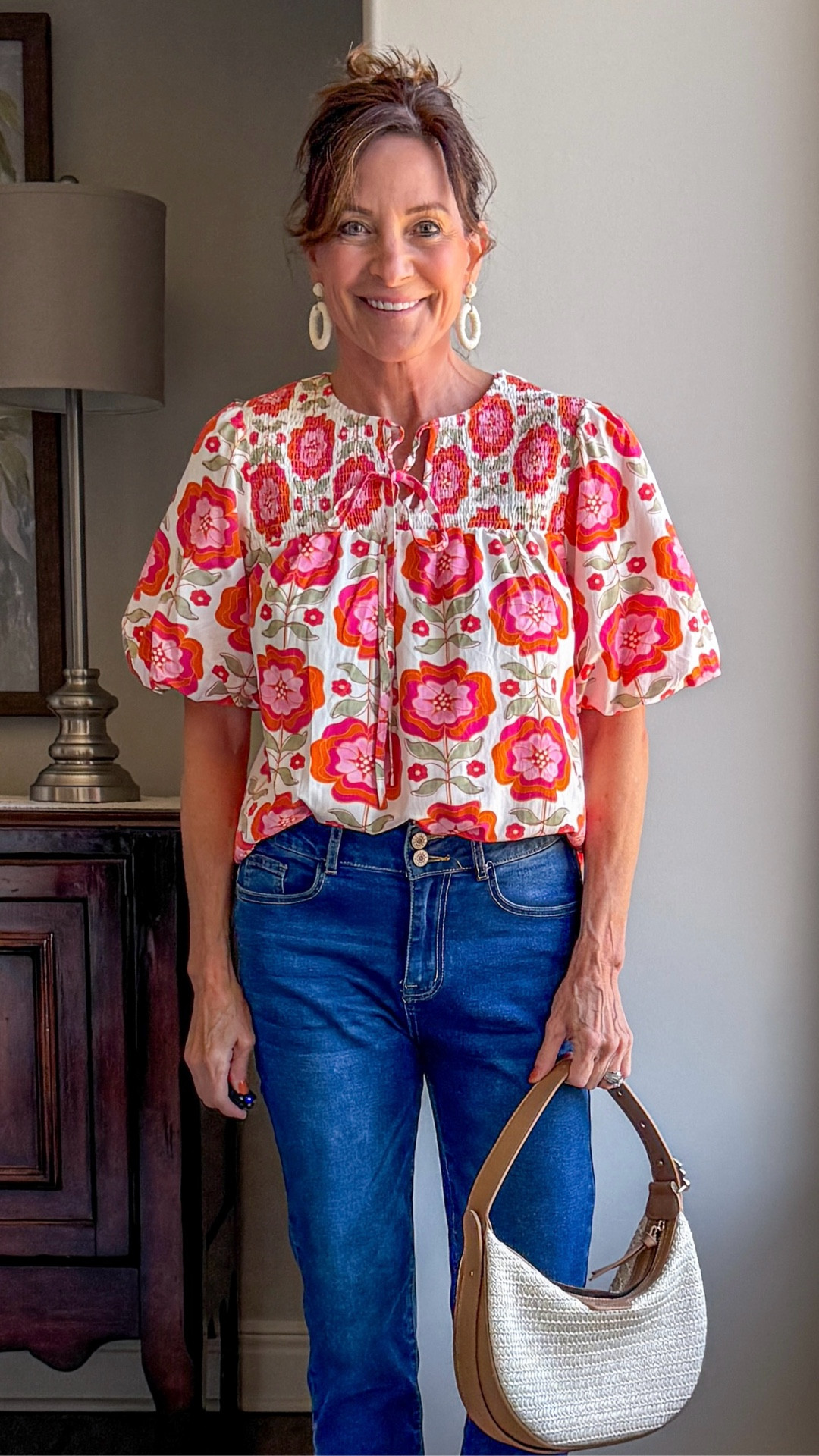 One bold statement blouse styled three ways.

Classic with blue denim jeans, white denim shorts, or comfortable trouser slacks. This is the type of versatile top that multiplies your wardrobe.   

Linking all three outfits so you can build the version that fits your life .

#AmazonFashion #WardrobeEssentials #StatementBlouse #StyleOver50 #VersatileStyle ￼￼