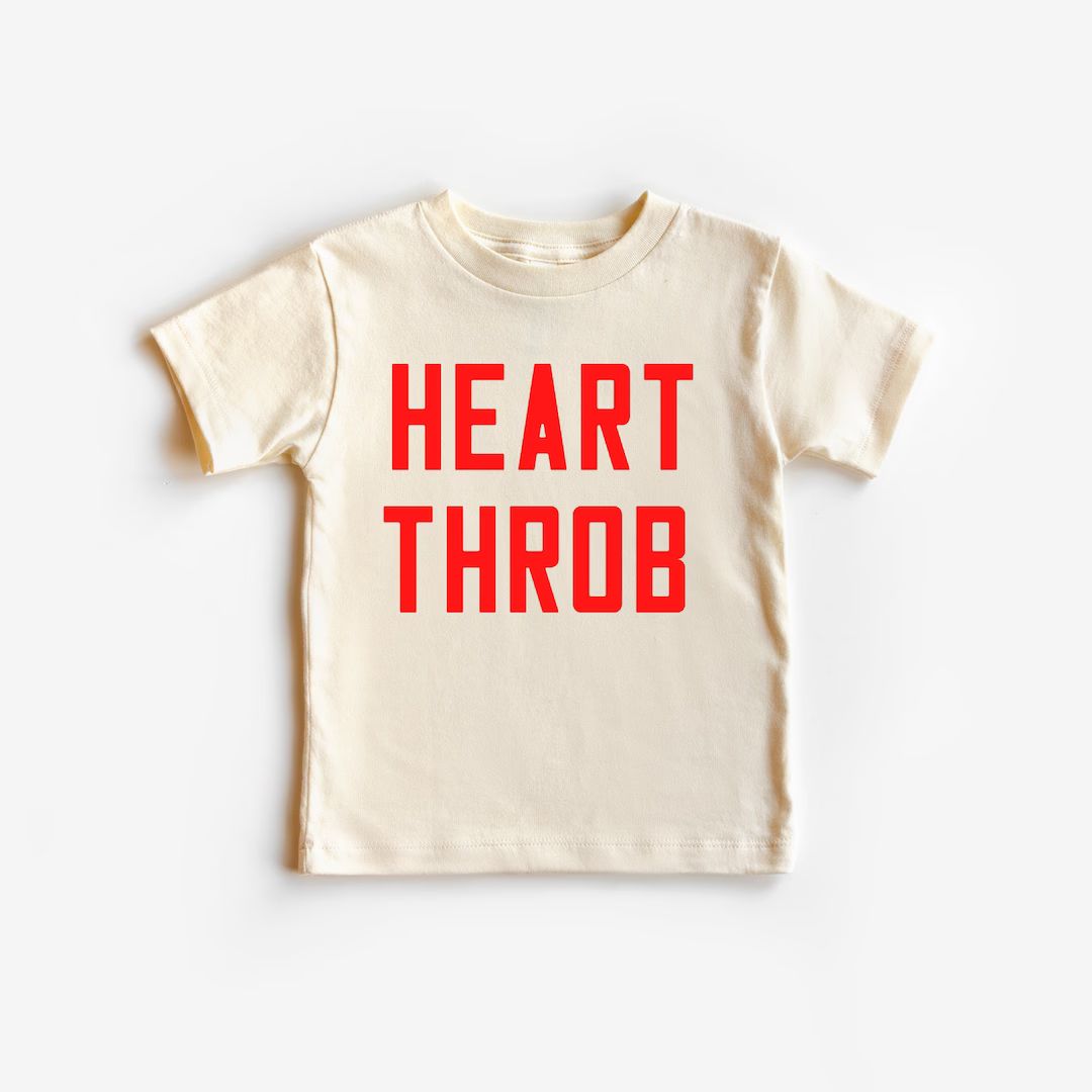 Heart Throb Toddler Valentines Day Shirt, Kid Valentines Day Shirt, Valentine Day, Valentines Shi... | Etsy (US)