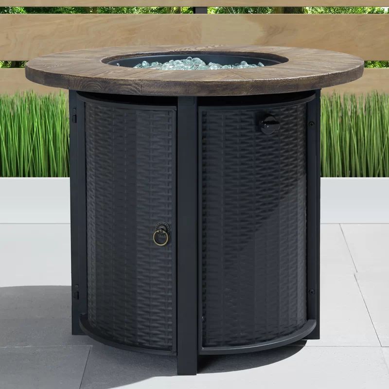 Logan Steel Propane Fire Pit Table | Wayfair North America