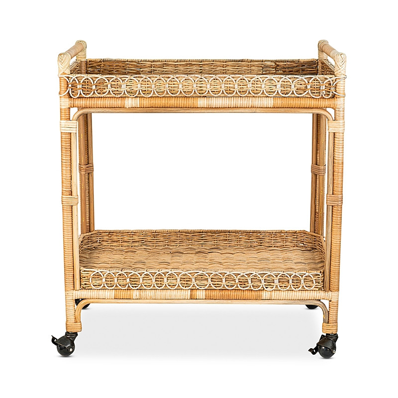 Juliska Provence Rattan Whitewash Bar Cart | Bloomingdale's (US)