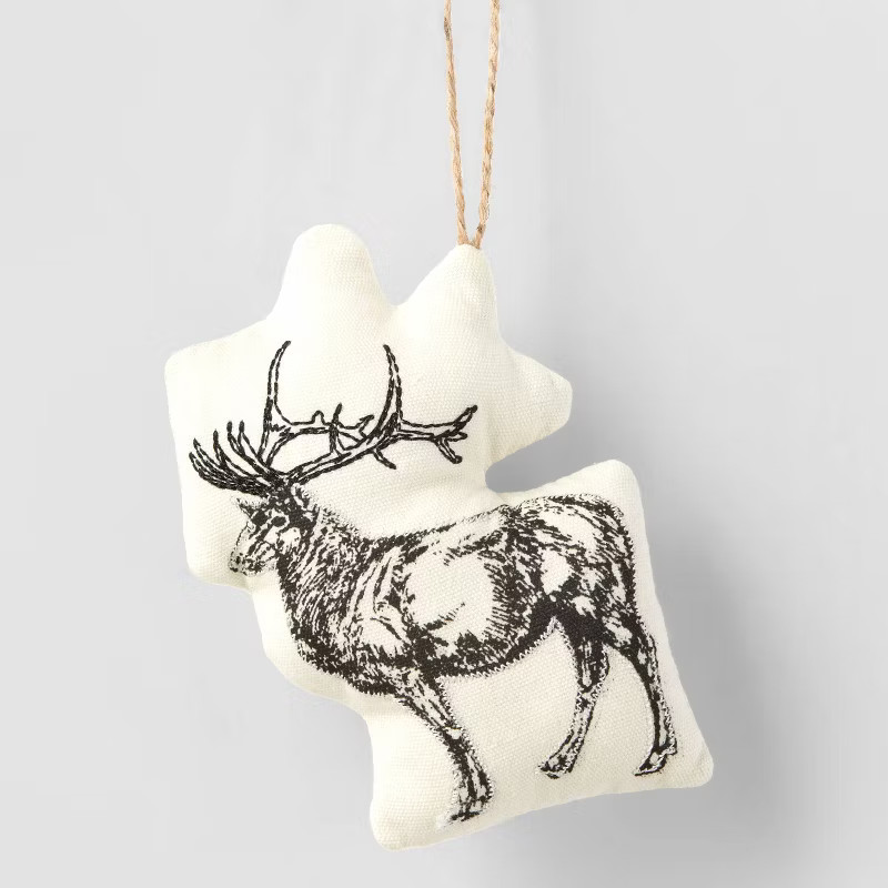 Fabric Elk Pillow Christmas Tree Ornament - Wondershop™ | Target