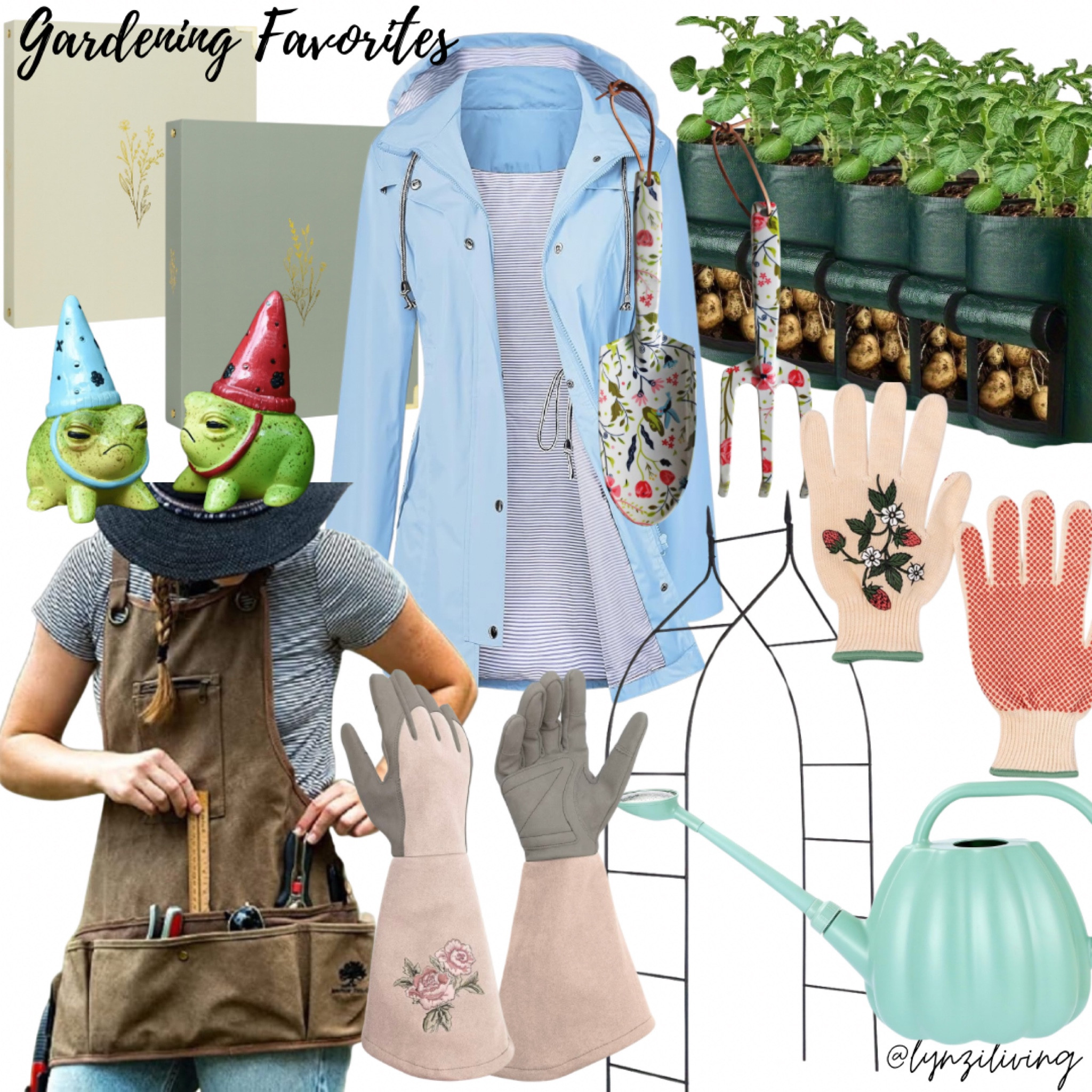 Gardening Favorites 

My current favorite items I like to use for gardening!

Garden accessories, garden tools, gardening accessories, gardening tools, seed packet binder, seed packet organization, tool apron, gardening apron, grumpy frog, witch frog, rose gardening gloves, pruning gloves, pink gardening gloves, pumpkin watering can, outdoor watering can, teal watering can, black trellis, garden trellis, baby blue raincoat, baby blue rain jacket, potato bags, strawberry gardening gloves, cute gardening gloves, floral gardening tools

#LTKFindsUnder100 #LTKHome #LTKFindsUnder50