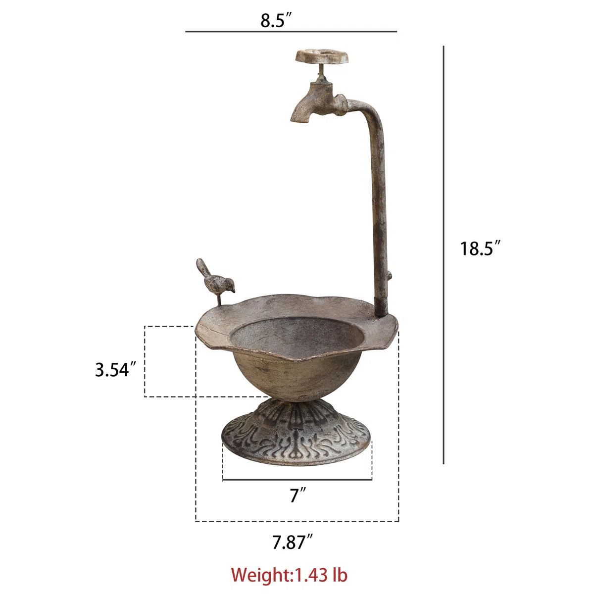 Small Planters for Indoor & Outdoor Plants, Rustic Succulent Planters, Outdoor Flower Pots, Indoor Succulent Plant Pots, Birdbath Design, Home and Garden Decor | Wayfair North America