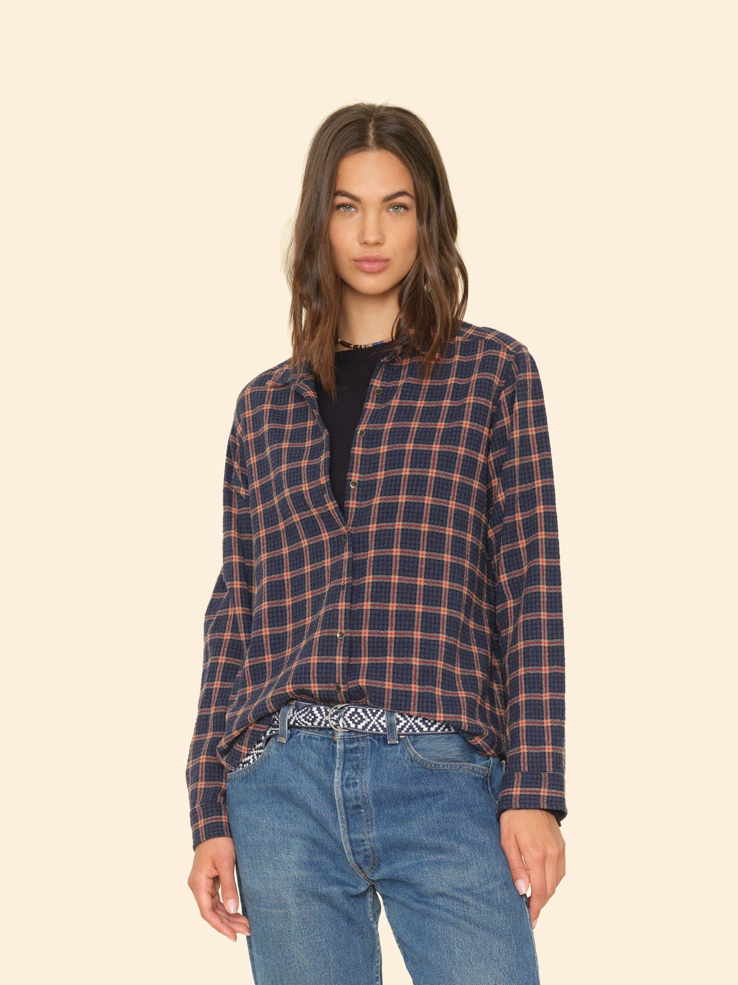 Navy Brick Scout Shirt | Xirena