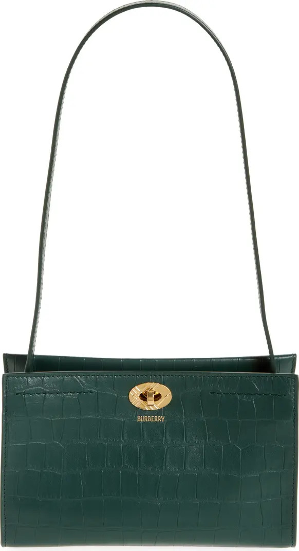 Cotswolds Croc Embossed Leather Pouch | Nordstrom