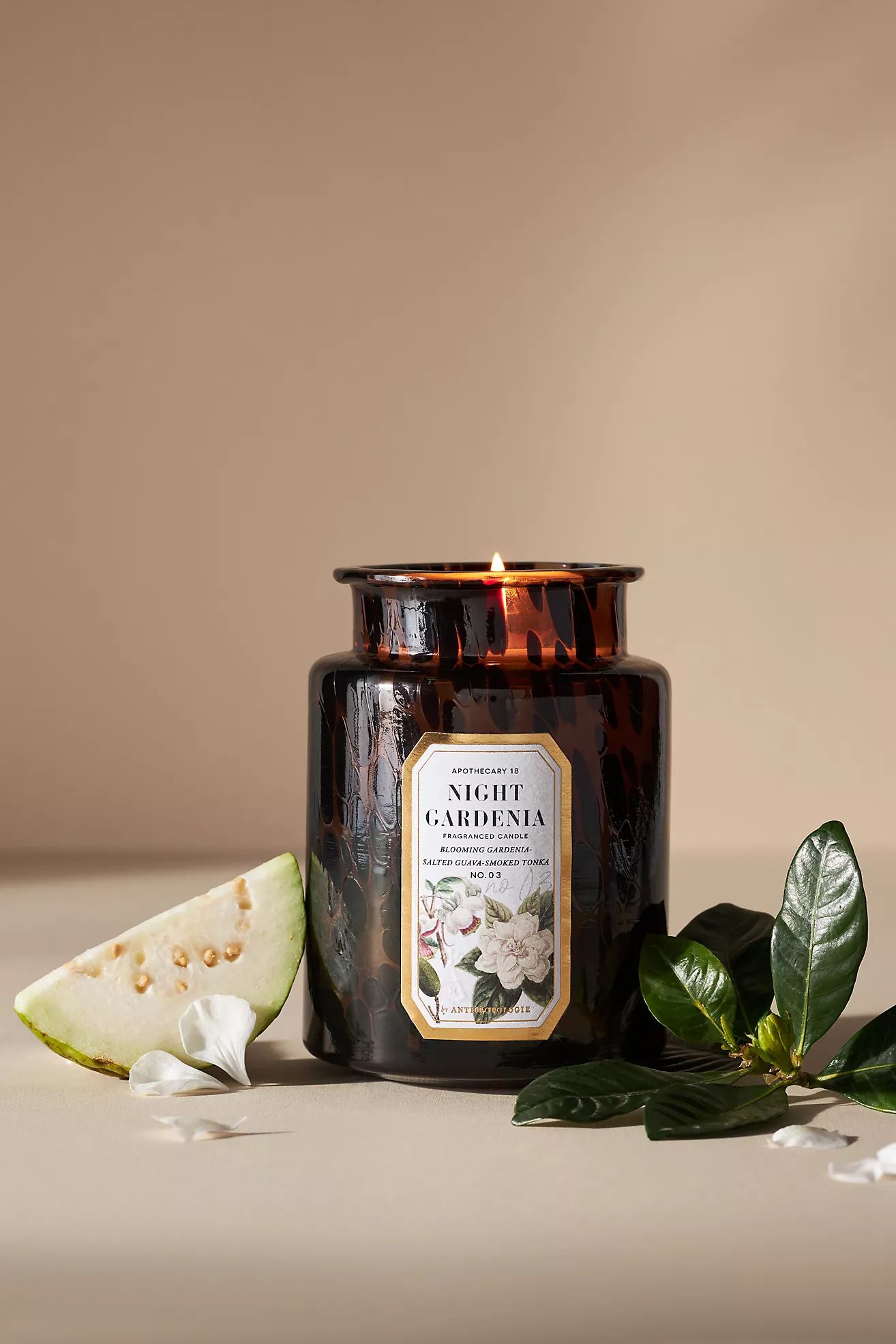 Apothecary 18 Floral Night Gardenia Glass Jar Candle | Anthropologie (US)