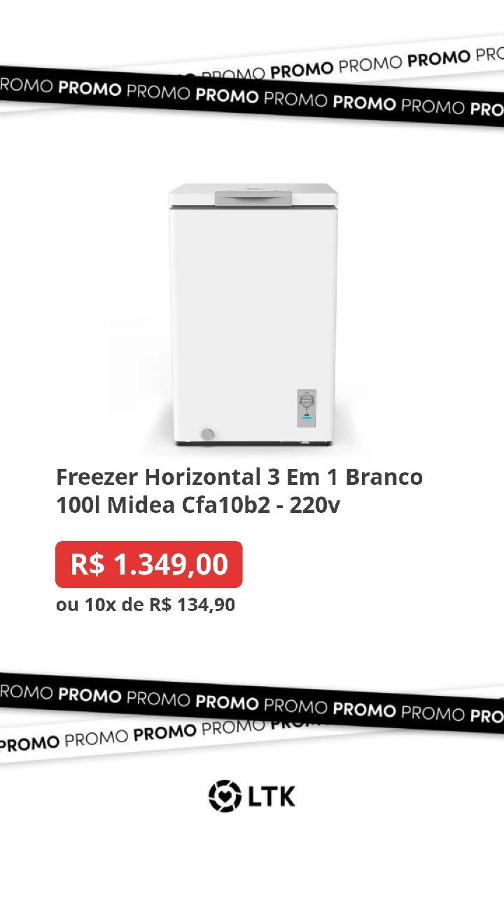 Freezer Horizontal Midea, de 100L. Diretamente da Fábrica 

#LTKbrasil #LTKhome #LTKsalealert