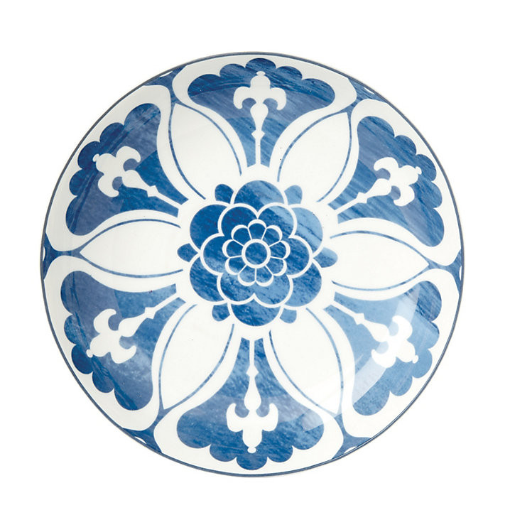 BW Campbell House Porcelain Bowl for Pasta & Salad with Blue and White Design | Ballard Designs, Inc.