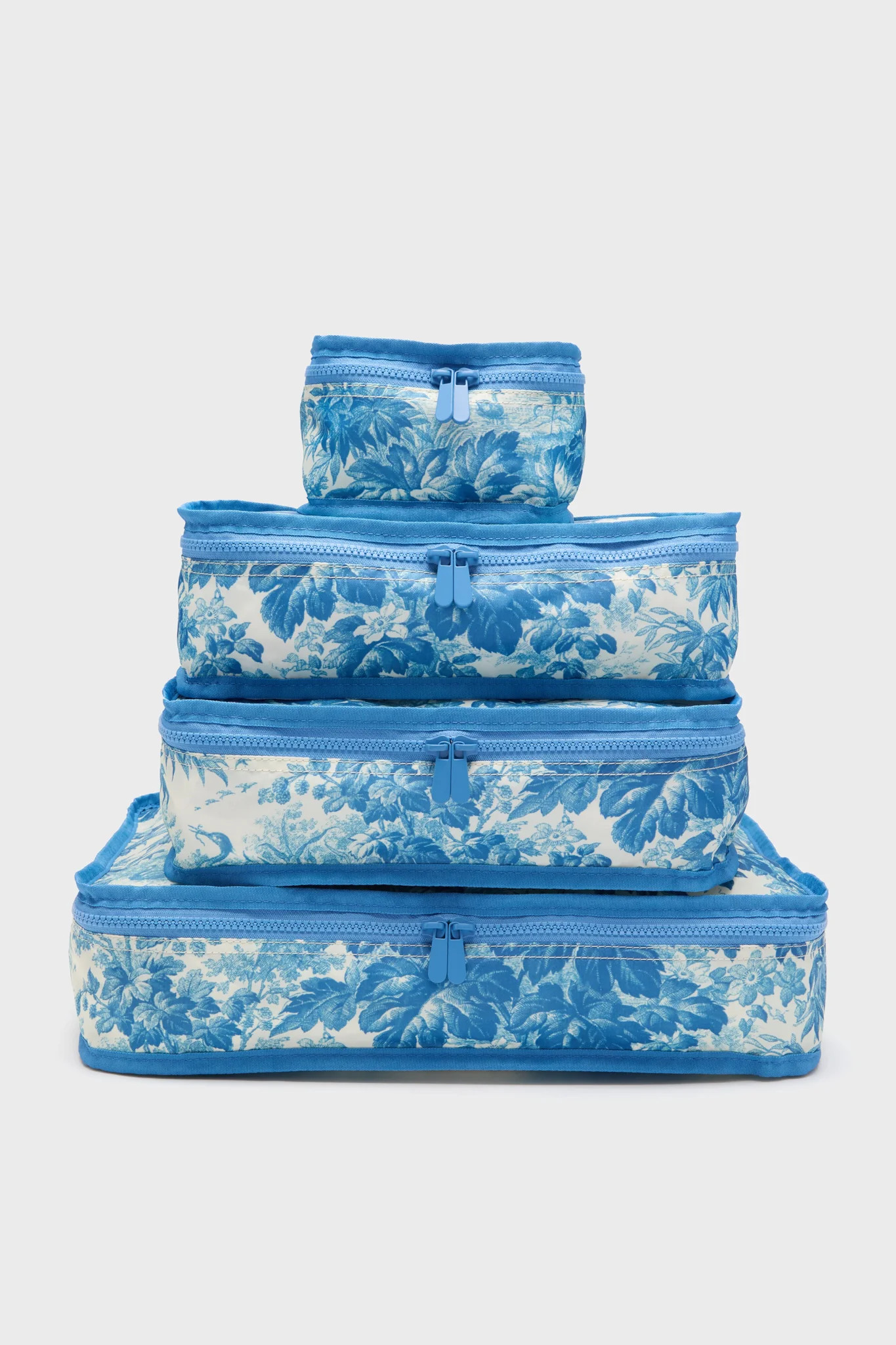 Misty Blue Toile Packing Cubes | Tuckernuck (US)
