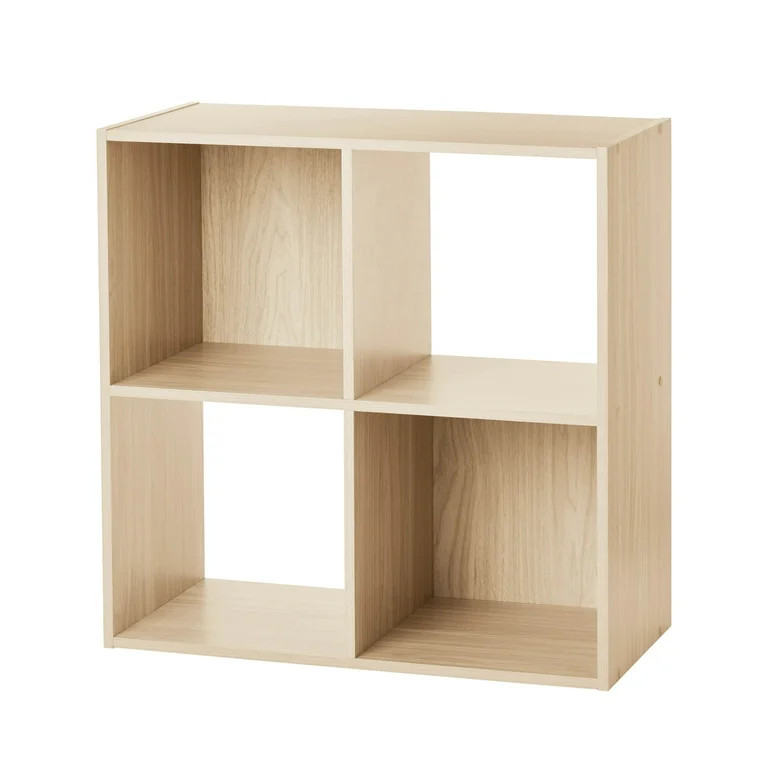 Mainstays 4 Cube Storage Organizer, Spring Pine | Walmart (US)